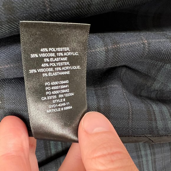 Aritzia Black Plaid Blazer - Picture 9 of 16